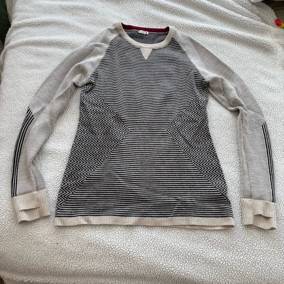 Smartwool Burgundy and Gray Knit Sweater - Picture 2 of 4